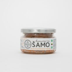 Humusas su šamo filė ir saulėje džiovintais pomidorais 180g
