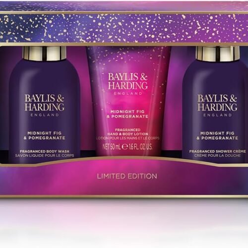 Baylis & Harding prabangus kūno priežiūros dovanų rinkinys „Midnight Fig & Pomegranate“
