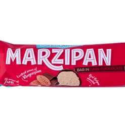 Skriveru marcipaninis batonėlis juodajame šokolade 40 g