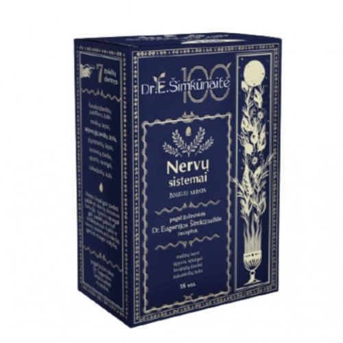 Nervų sistemai, žolelių arbata, Dr. E. Šimkūnaitė, 15 pakelių