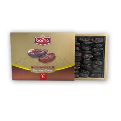 Džiovintos datulės Hamoon (su kaulu) 1 kg dėžutėje
