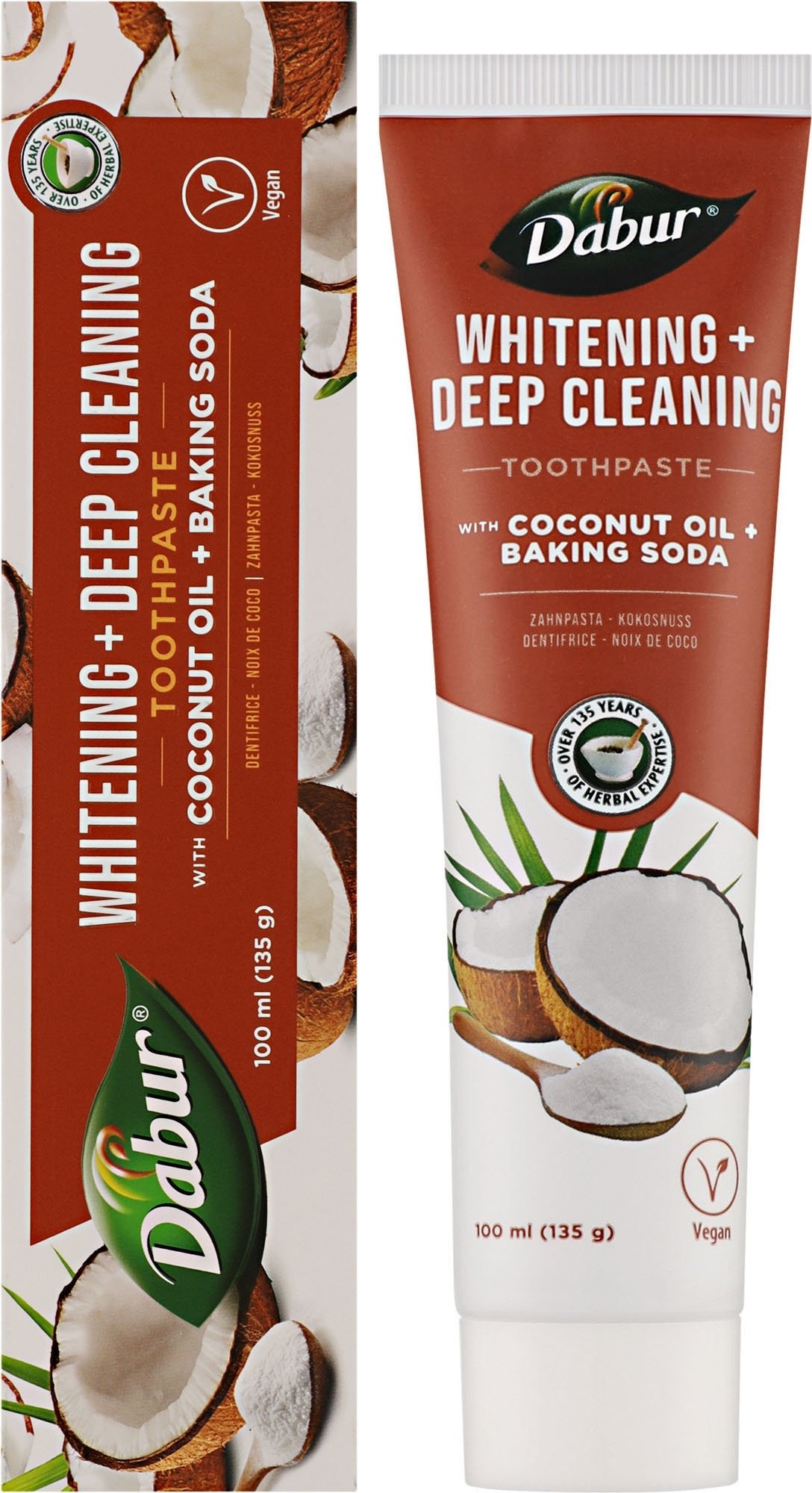 Dantų pasta DABUR COCONUT, su kokosų aliejumi ir soda, 100ml